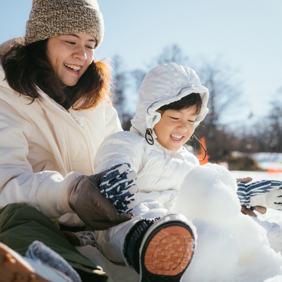 snowman building