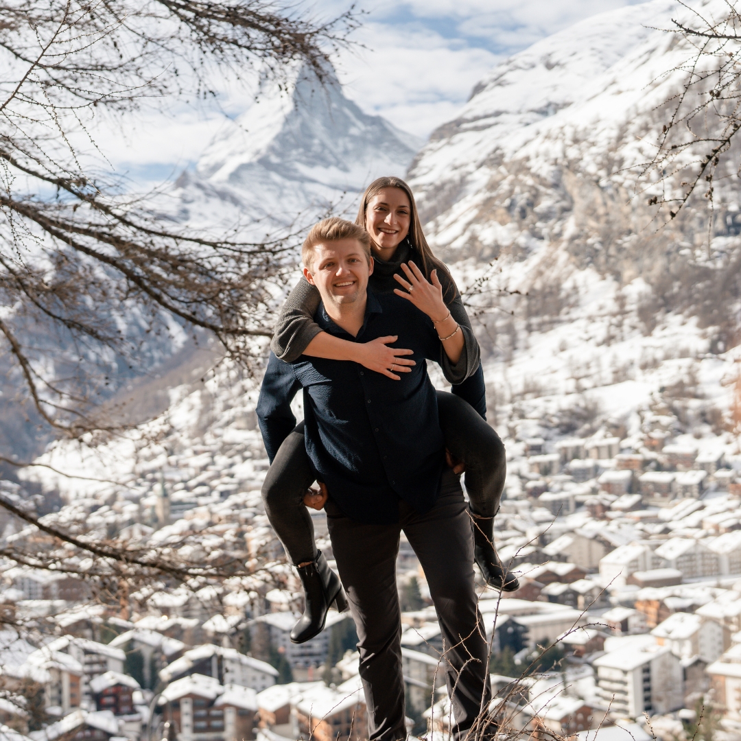 Proposal photoshoot by Enric, Localgrapher in Zermatt