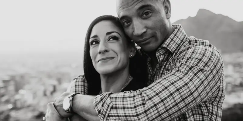 Black and White Couple Photography