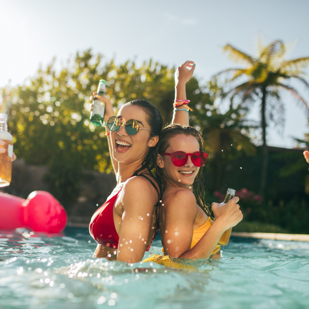 pool party photoshoot