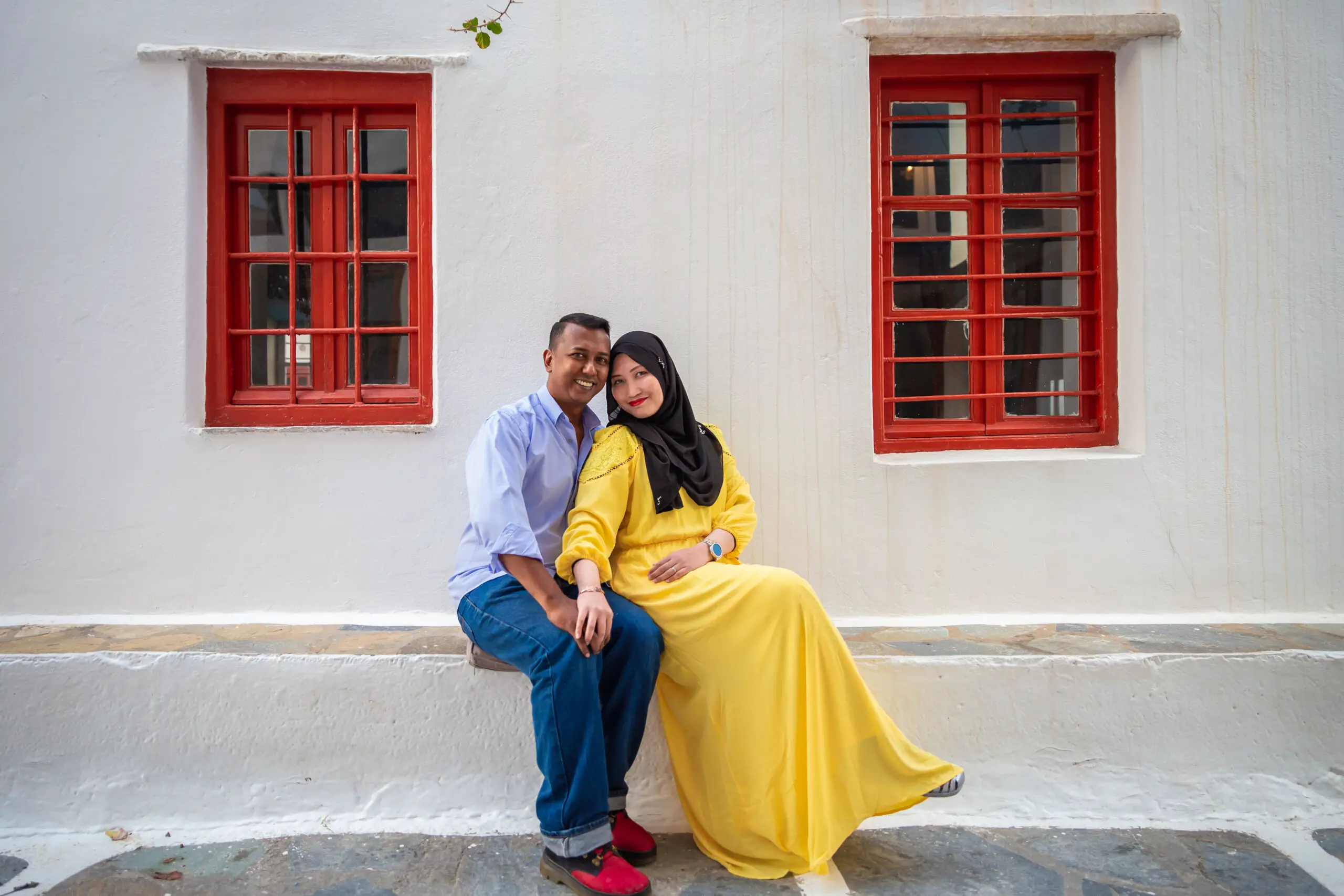 Couple's photoshoot by Apostolos, Localgrapher in Mykonos