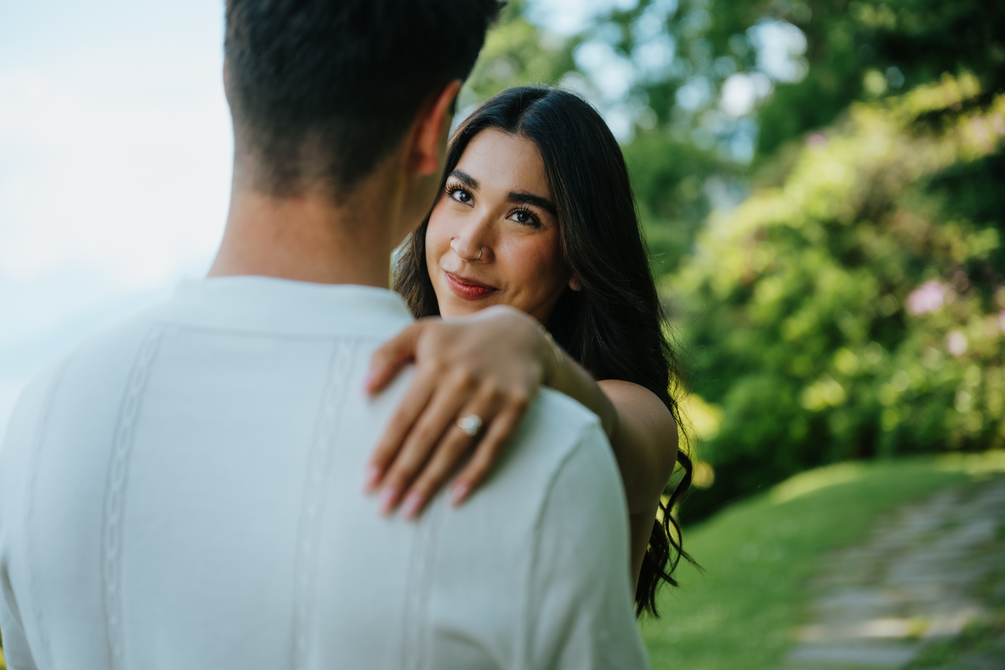 Lake Como sunset proposal photoshoot