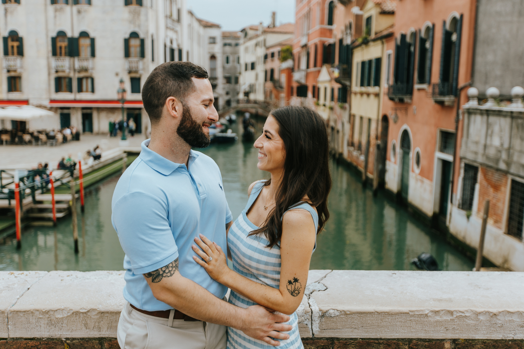 secret proposal in venice with professional photographer