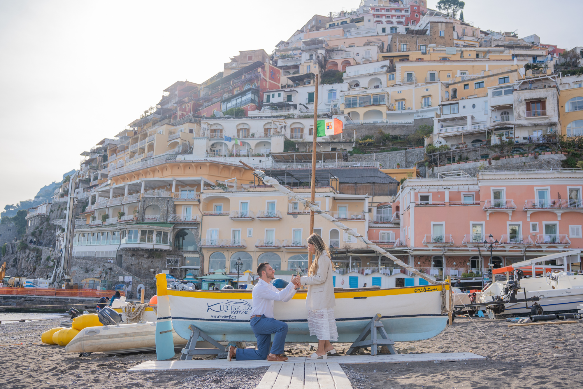 secret proposal in positano italy