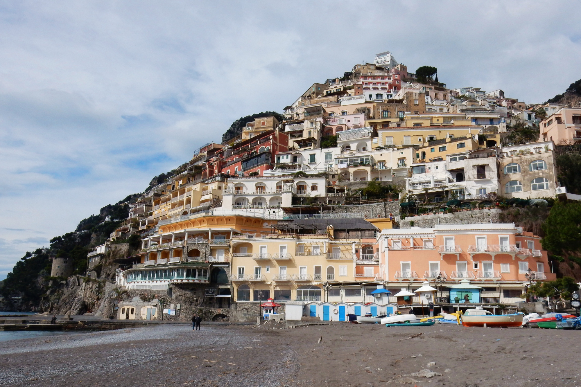 Positano - Panorama da Spiaggia Grande