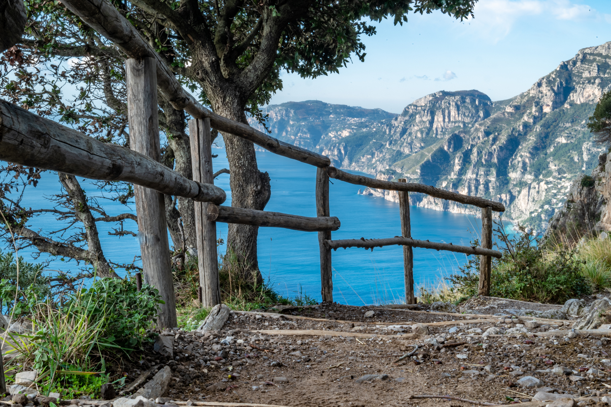 Fence along the Path of the Gods, Amalfi Coast, Italy