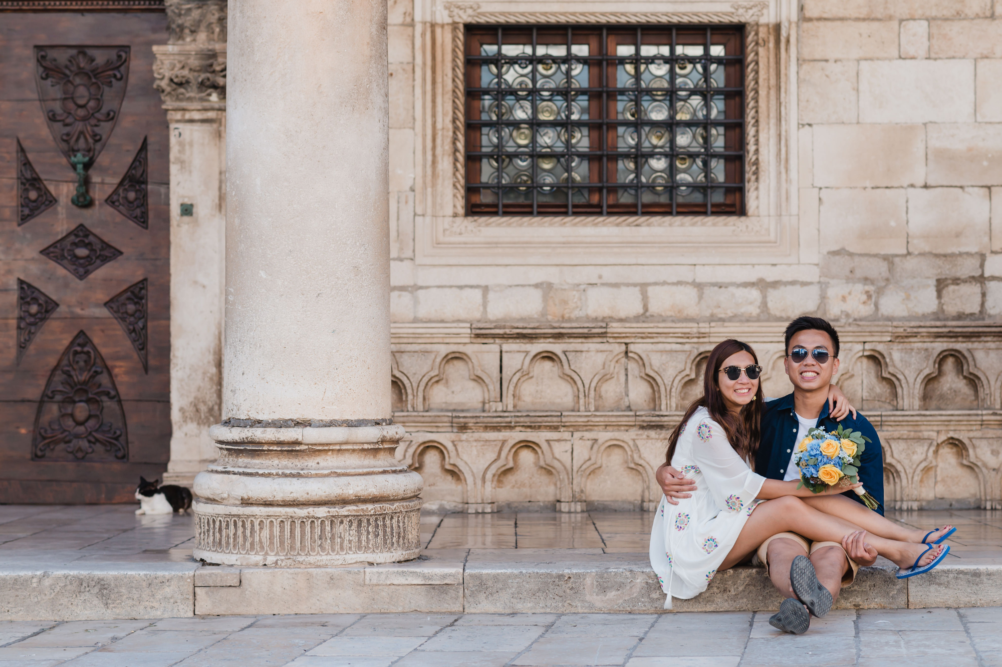 honeymoon photoshoot in dubrovnik